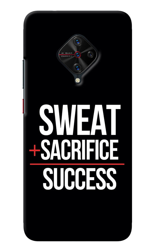 Sweat Sacrifice Success Vivo S1 Pro Back Cover