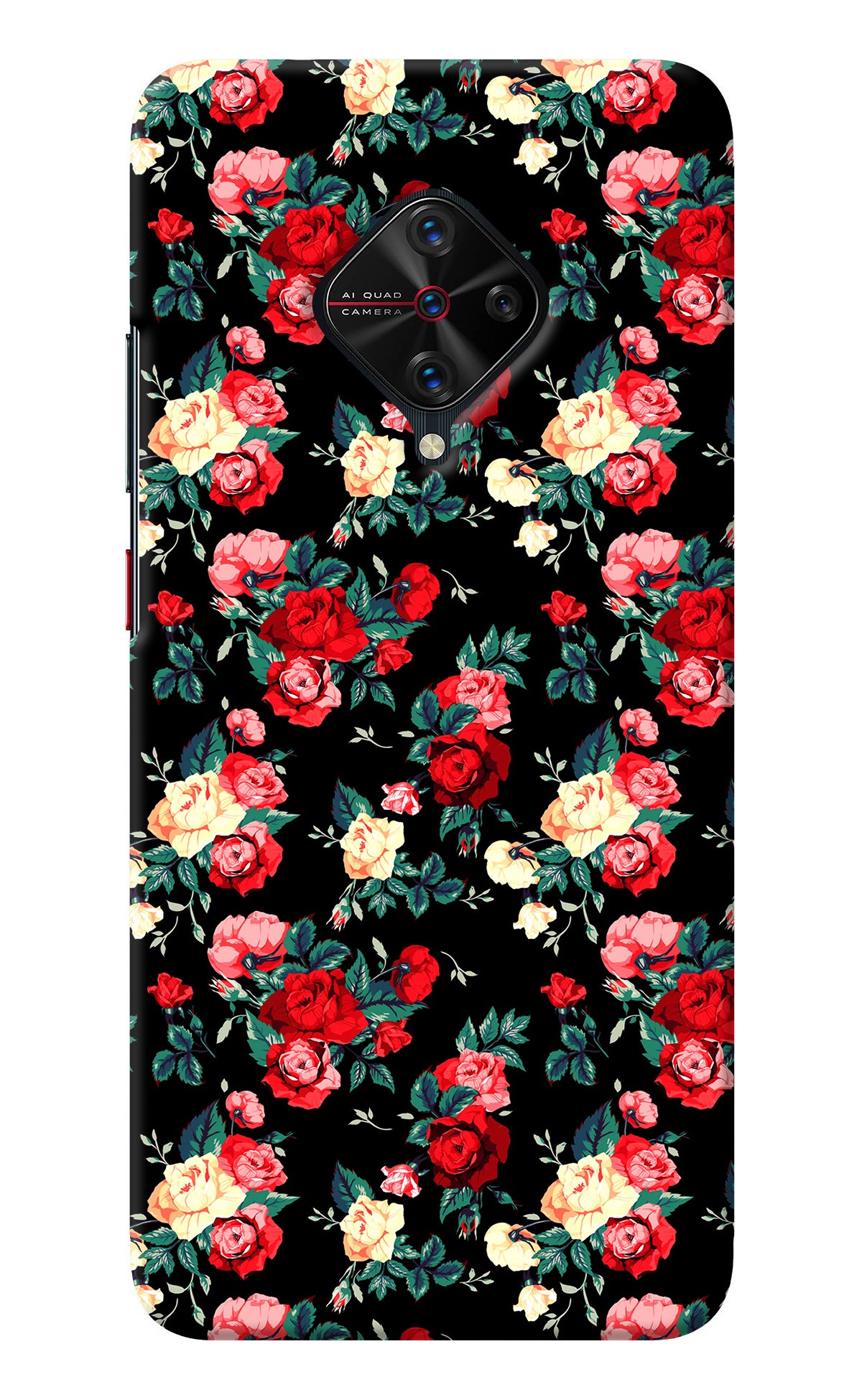 Rose Pattern Vivo S1 Pro Back Cover