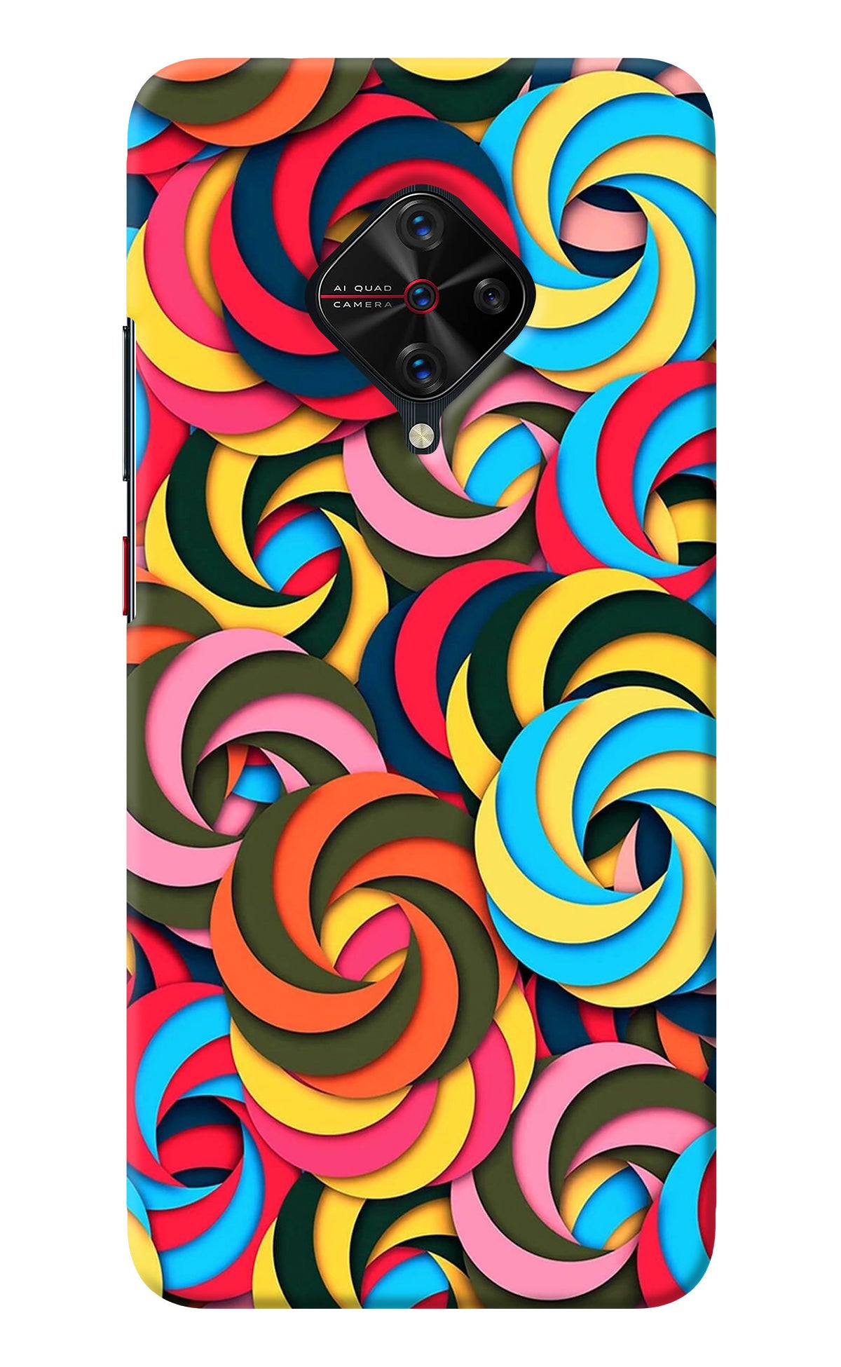 Spiral Pattern Vivo S1 Pro Back Cover