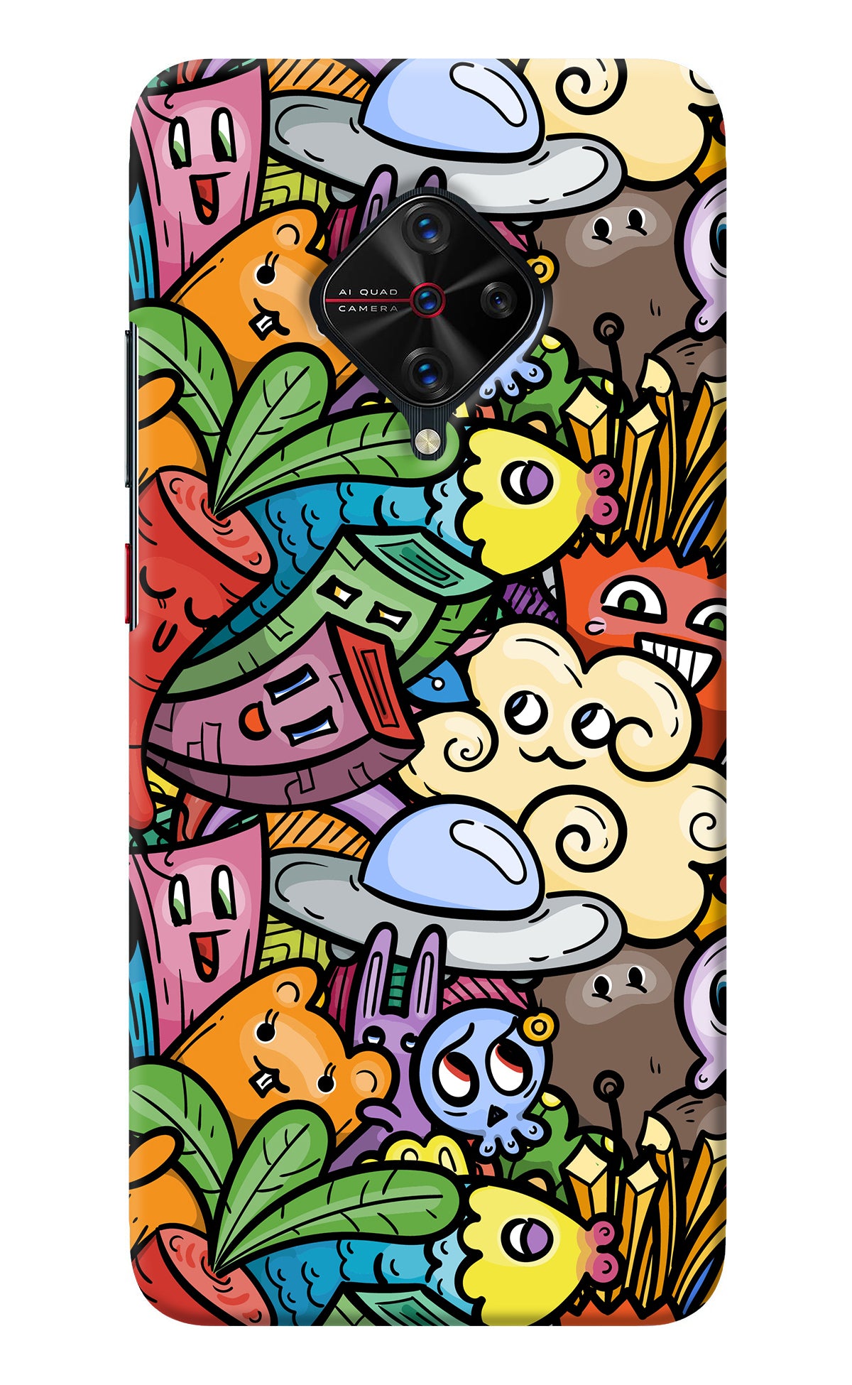 Veggie Doodle Vivo S1 Pro Back Cover