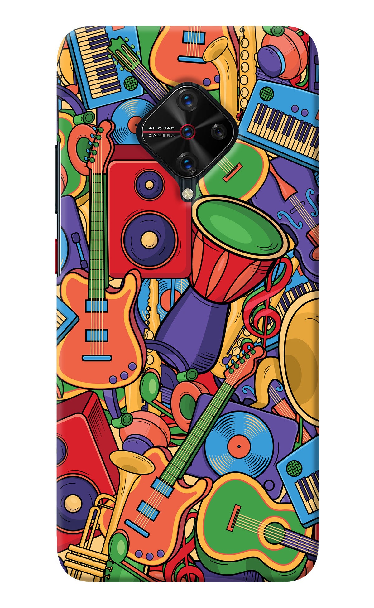 Music Instrument Doodle Vivo S1 Pro Back Cover