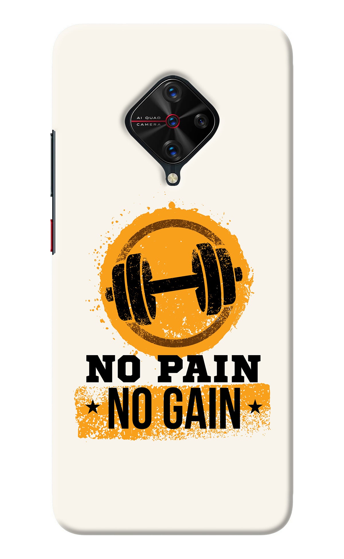 No Pain No Gain Vivo S1 Pro Back Cover