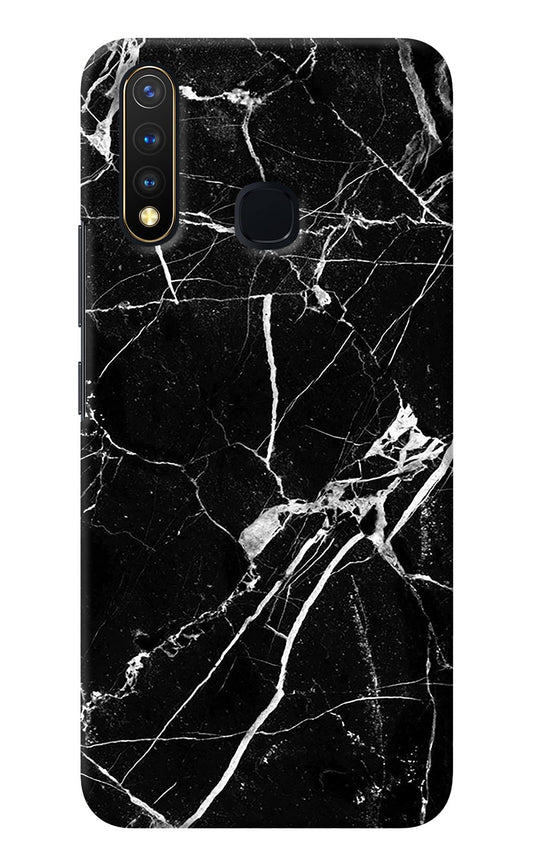 Black Marble Pattern Vivo Y19/U20 Back Cover