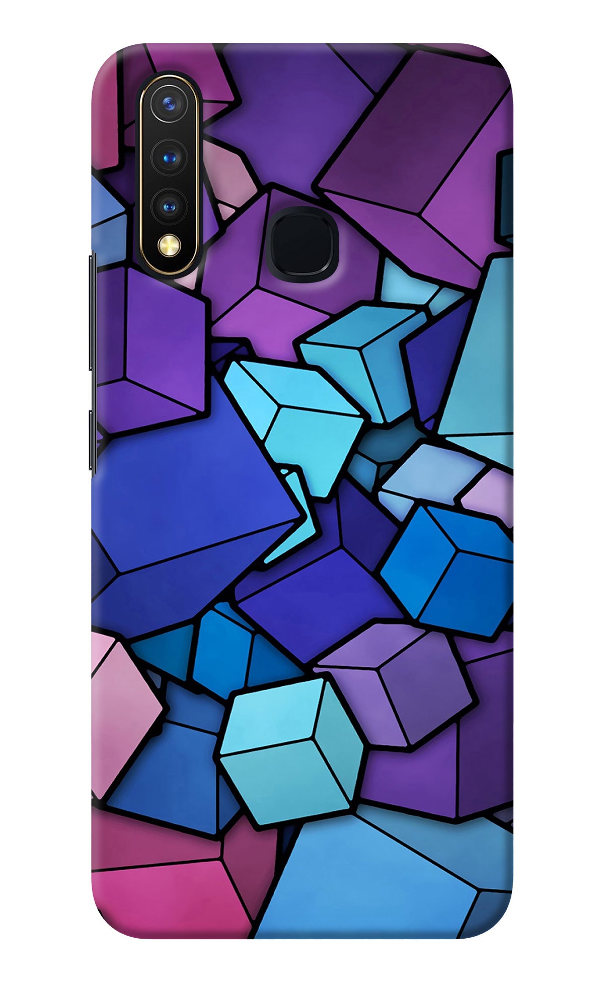 Cubic Abstract Vivo Y19/U20 Back Cover