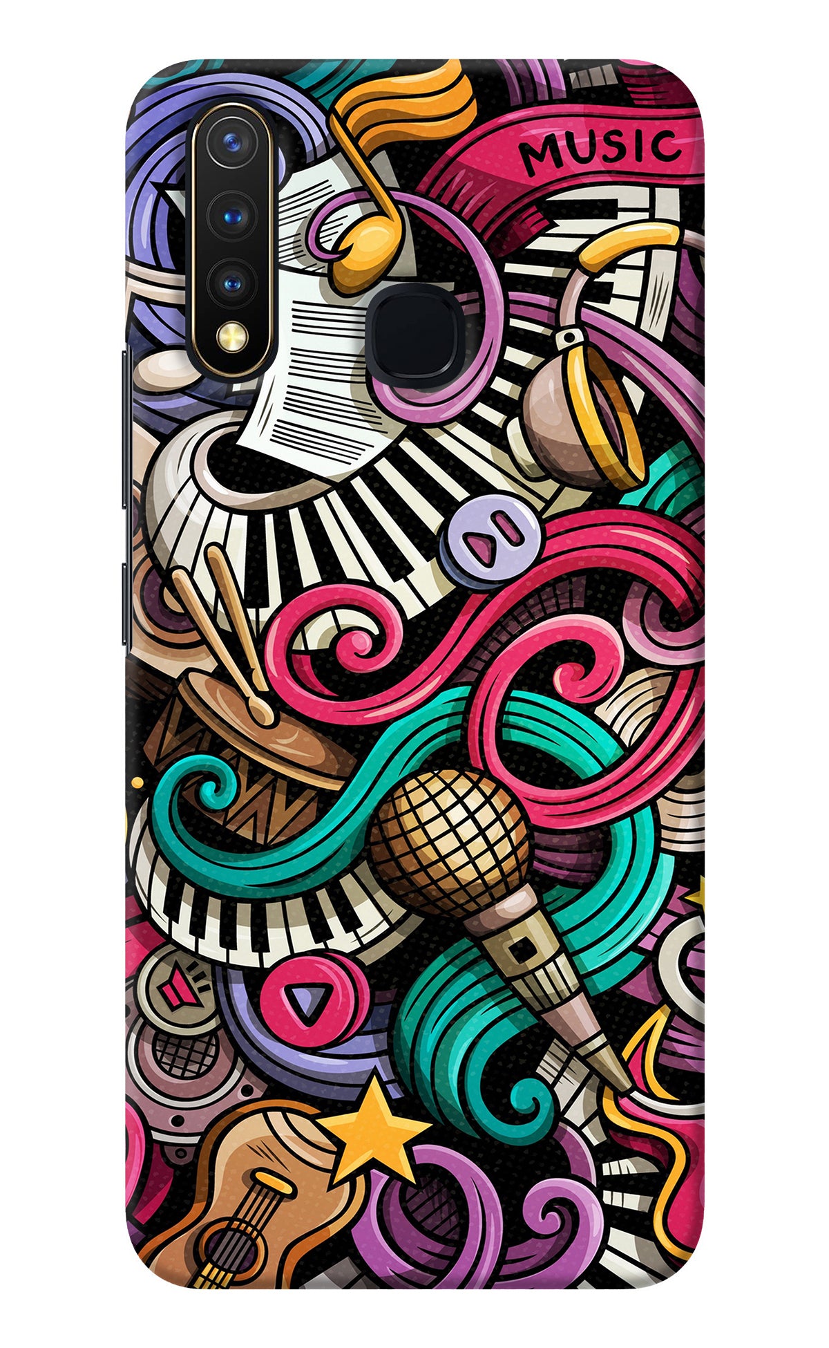 Music Abstract Vivo Y19/U20 Back Cover