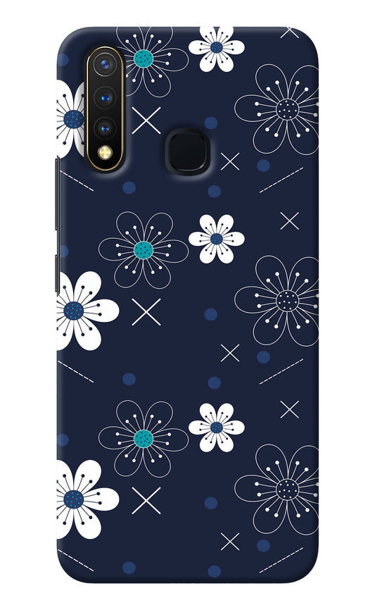 Flowers Vivo Y19/U20 Back Cover