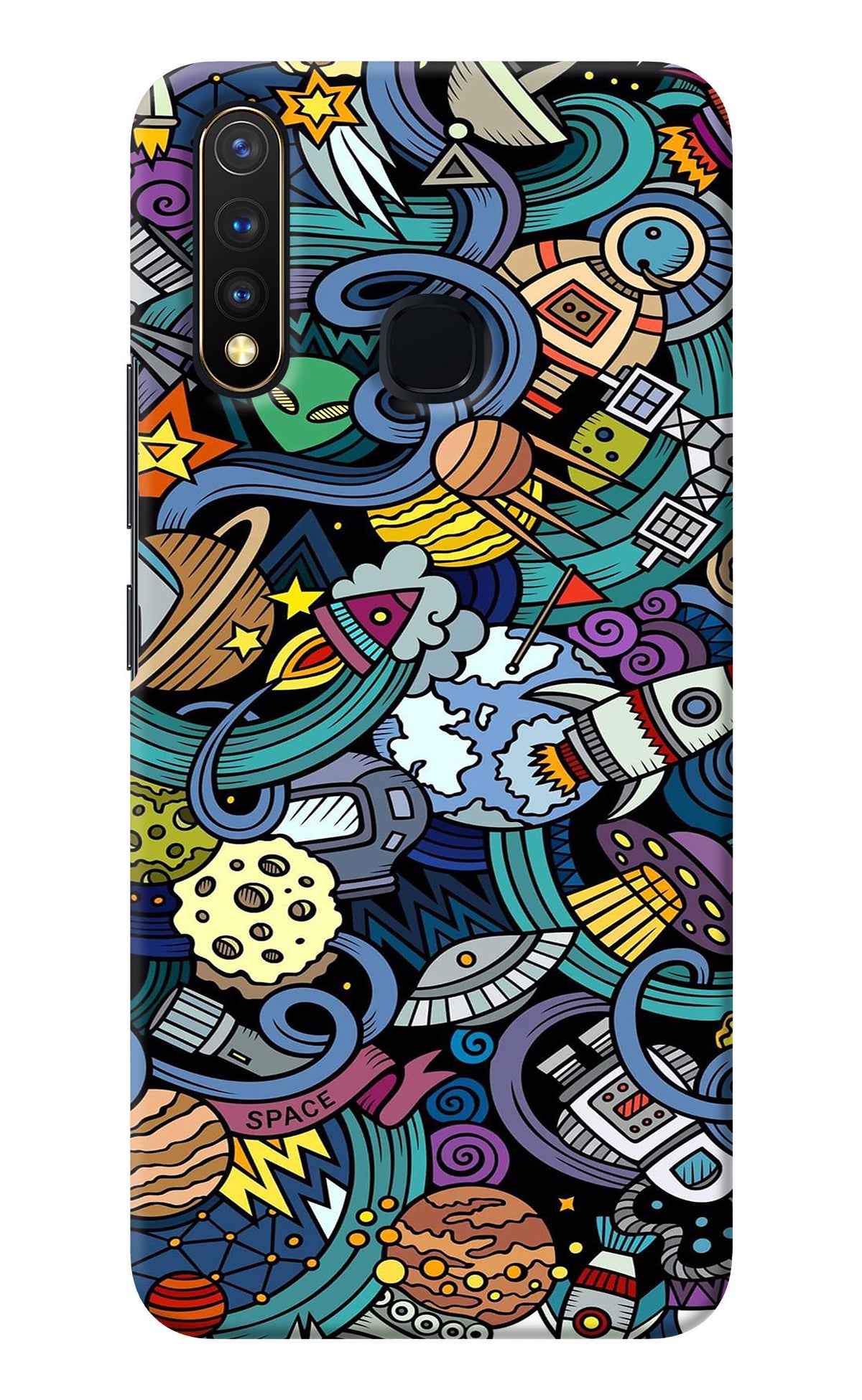 Space Abstract Vivo Y19/U20 Back Cover