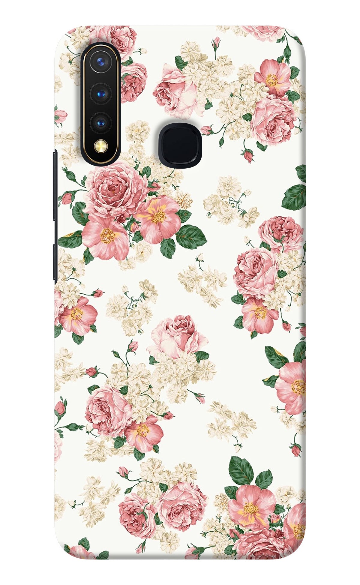 Flowers Vivo Y19/U20 Back Cover