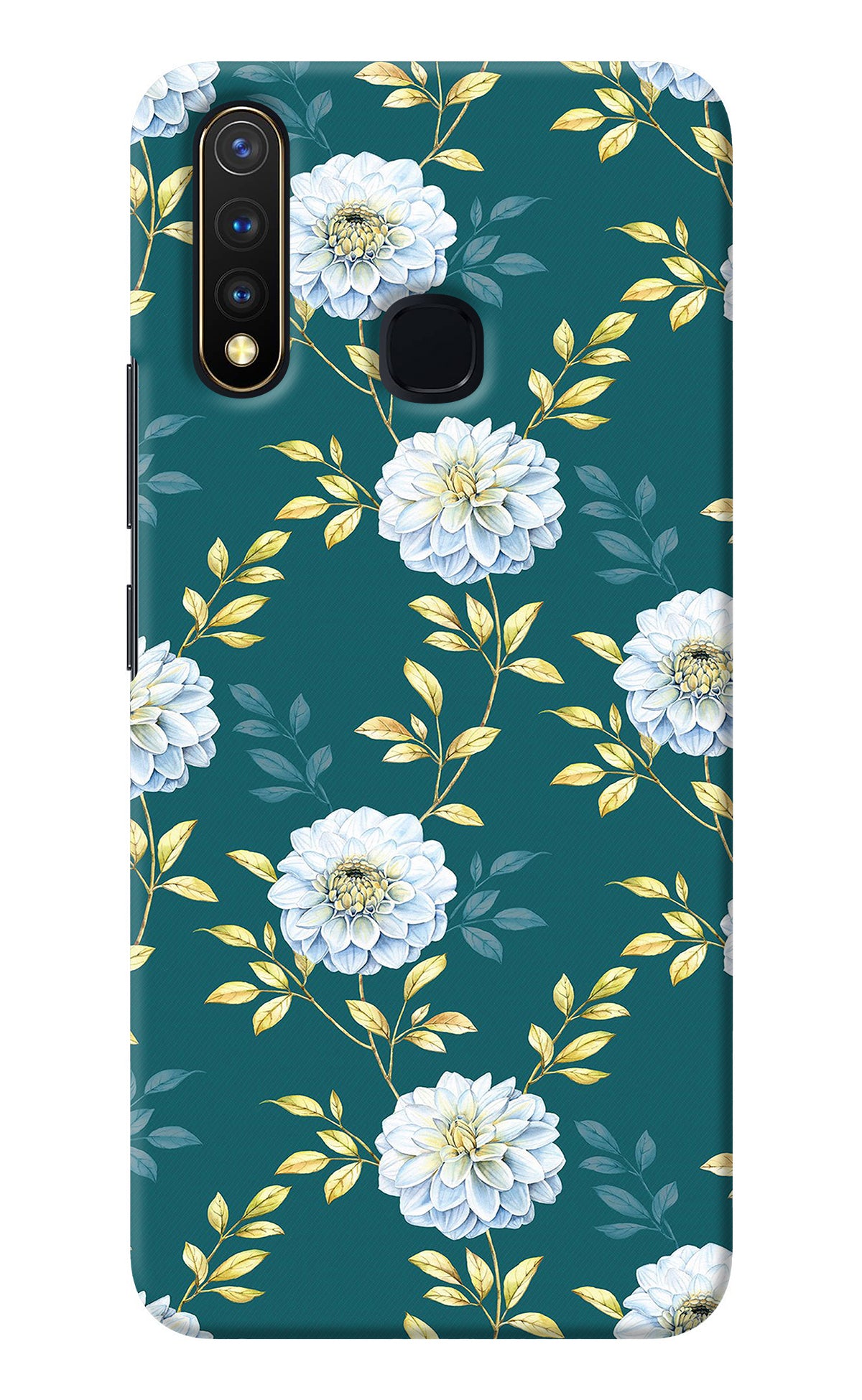 Flowers Vivo Y19/U20 Back Cover