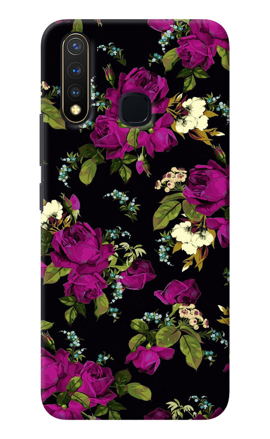 Flowers Vivo Y19/U20 Back Cover