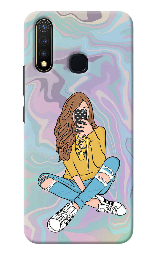 Selfie Girl Vivo Y19/U20 Back Cover