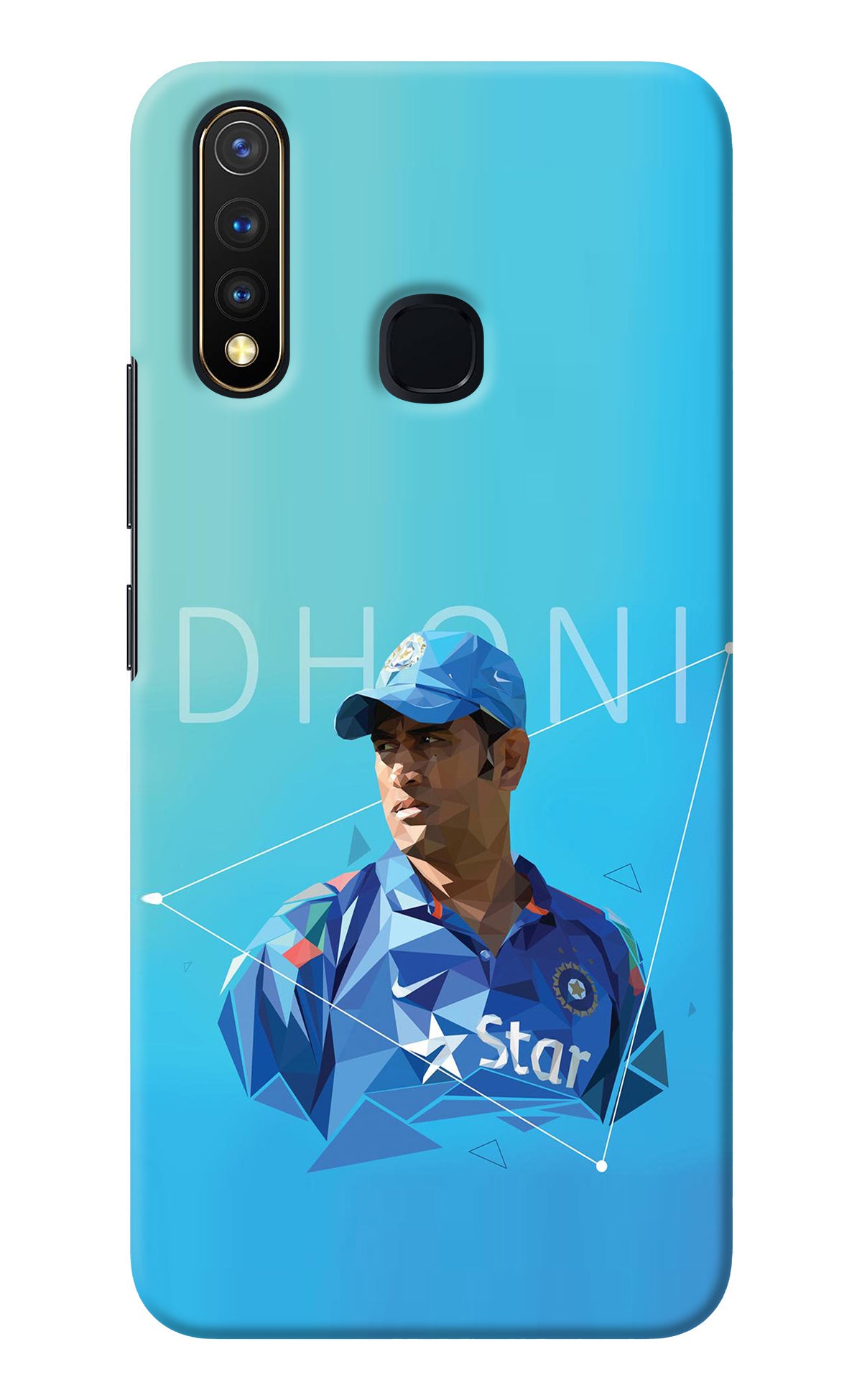 Dhoni Artwork Vivo Y19/U20 Back Cover