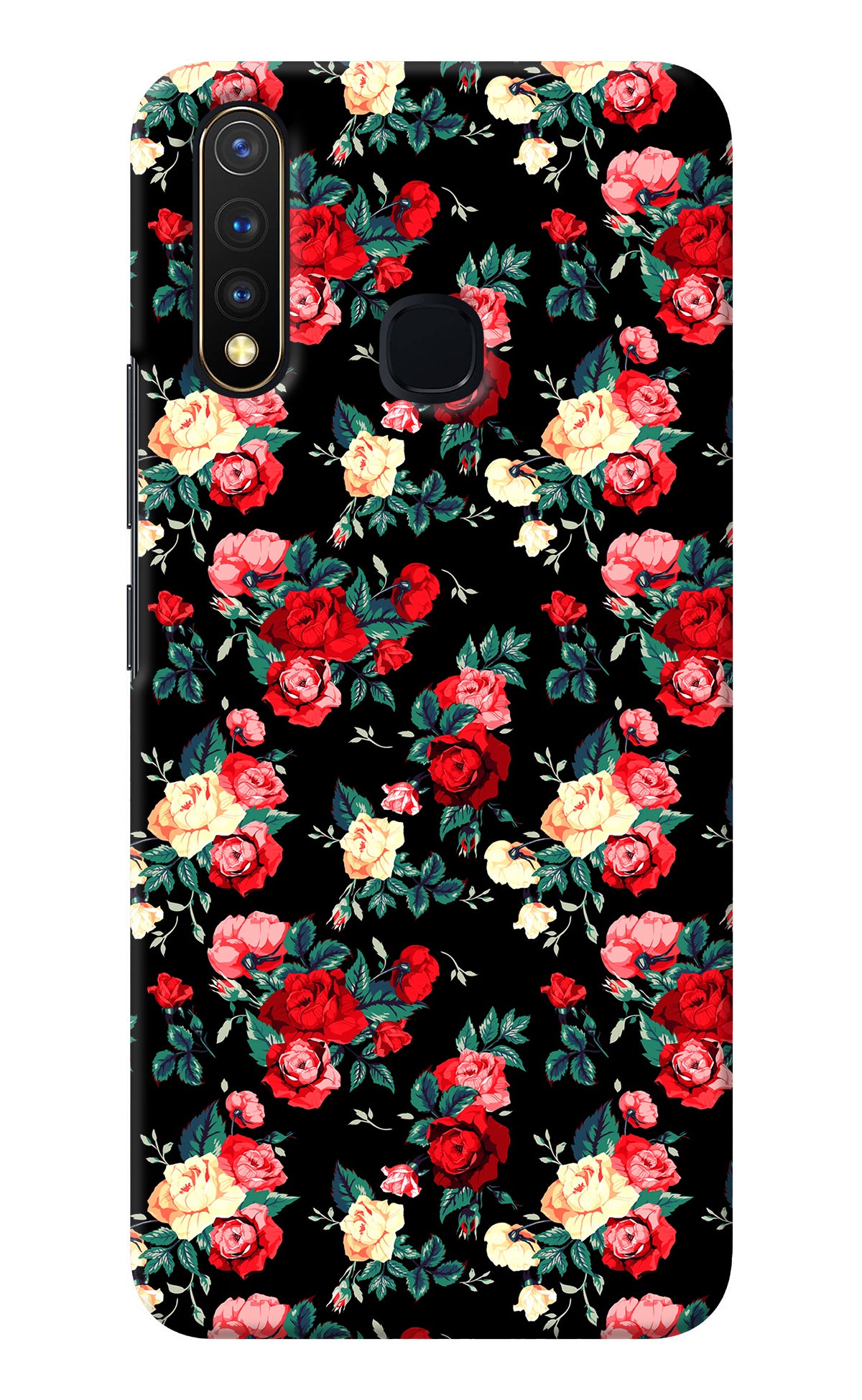 Rose Pattern Vivo Y19/U20 Back Cover