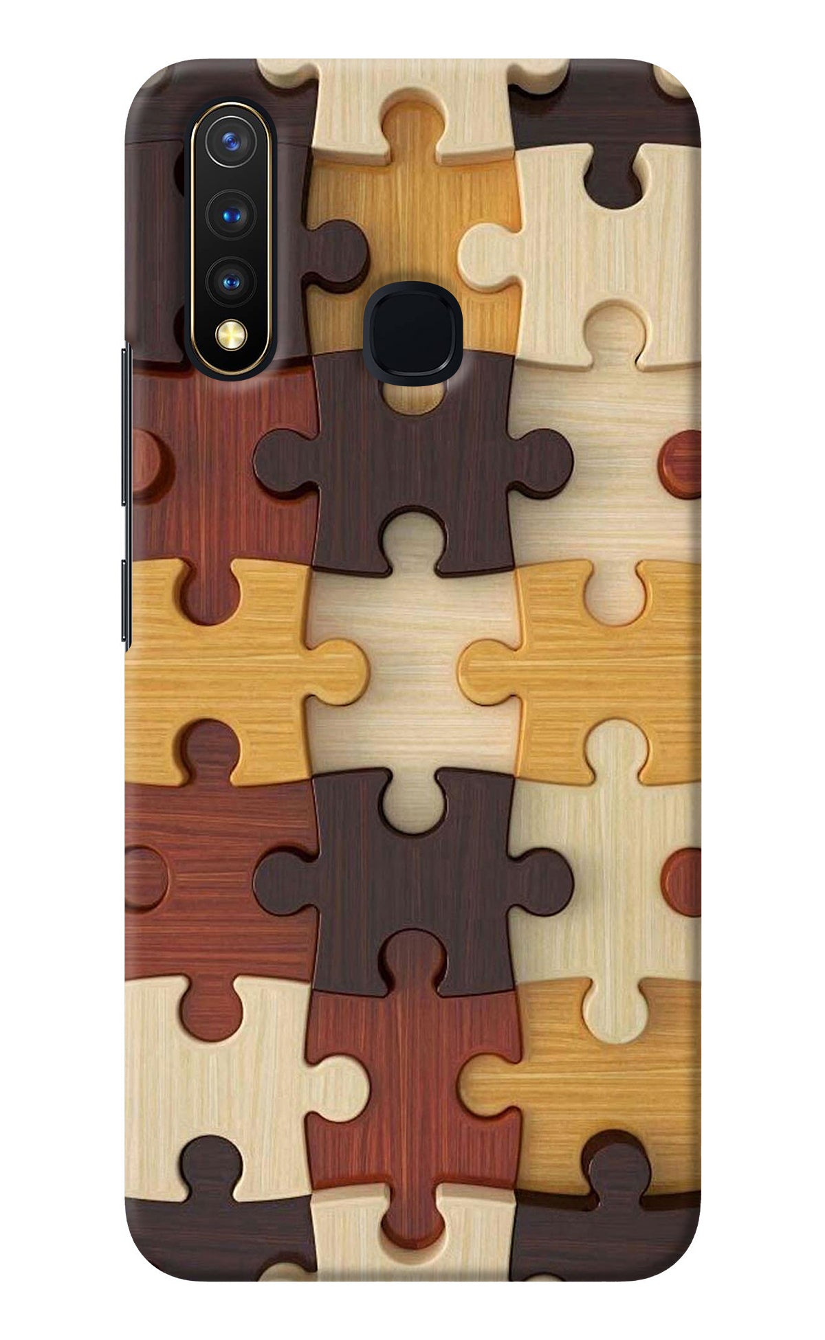 Wooden Puzzle Vivo Y19/U20 Back Cover