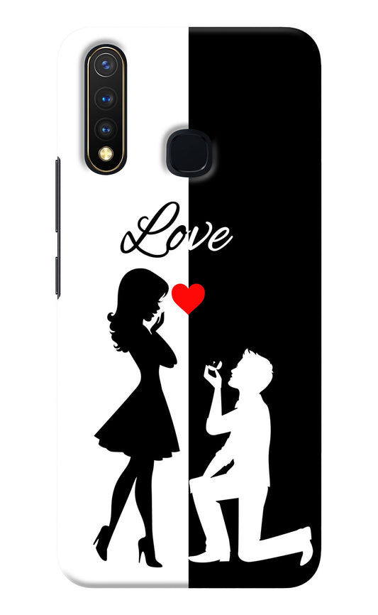 Love Propose Black And White Vivo Y19/U20 Back Cover