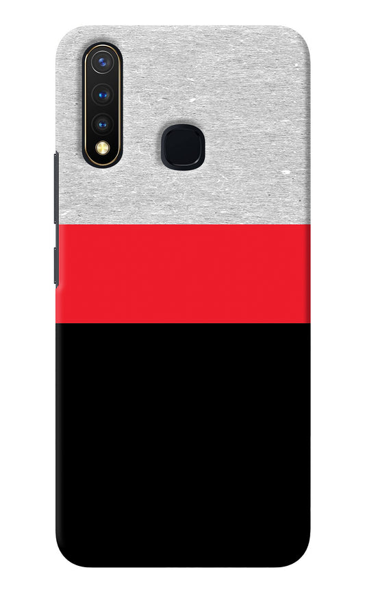 Tri Color Pattern Vivo Y19/U20 Back Cover