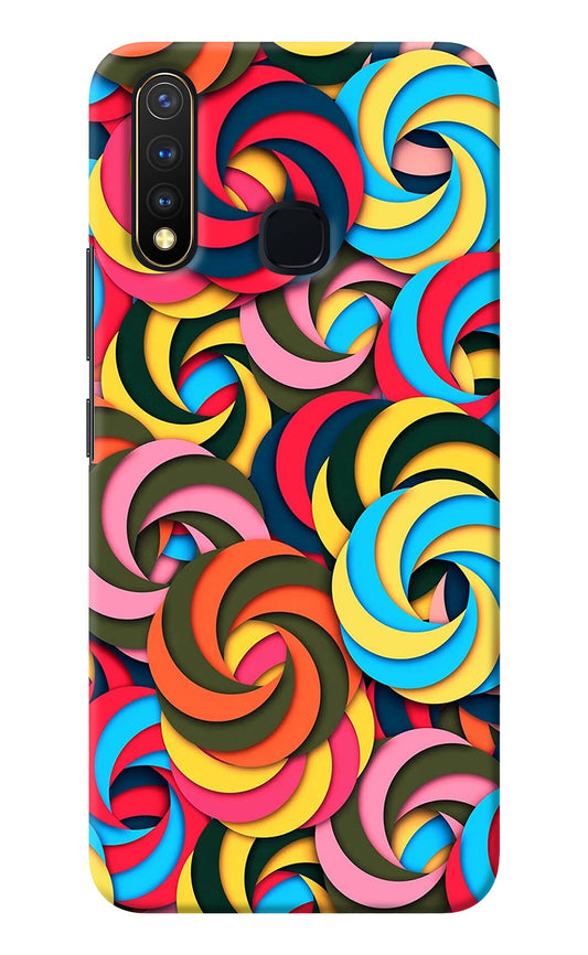 Spiral Pattern Vivo Y19/U20 Back Cover