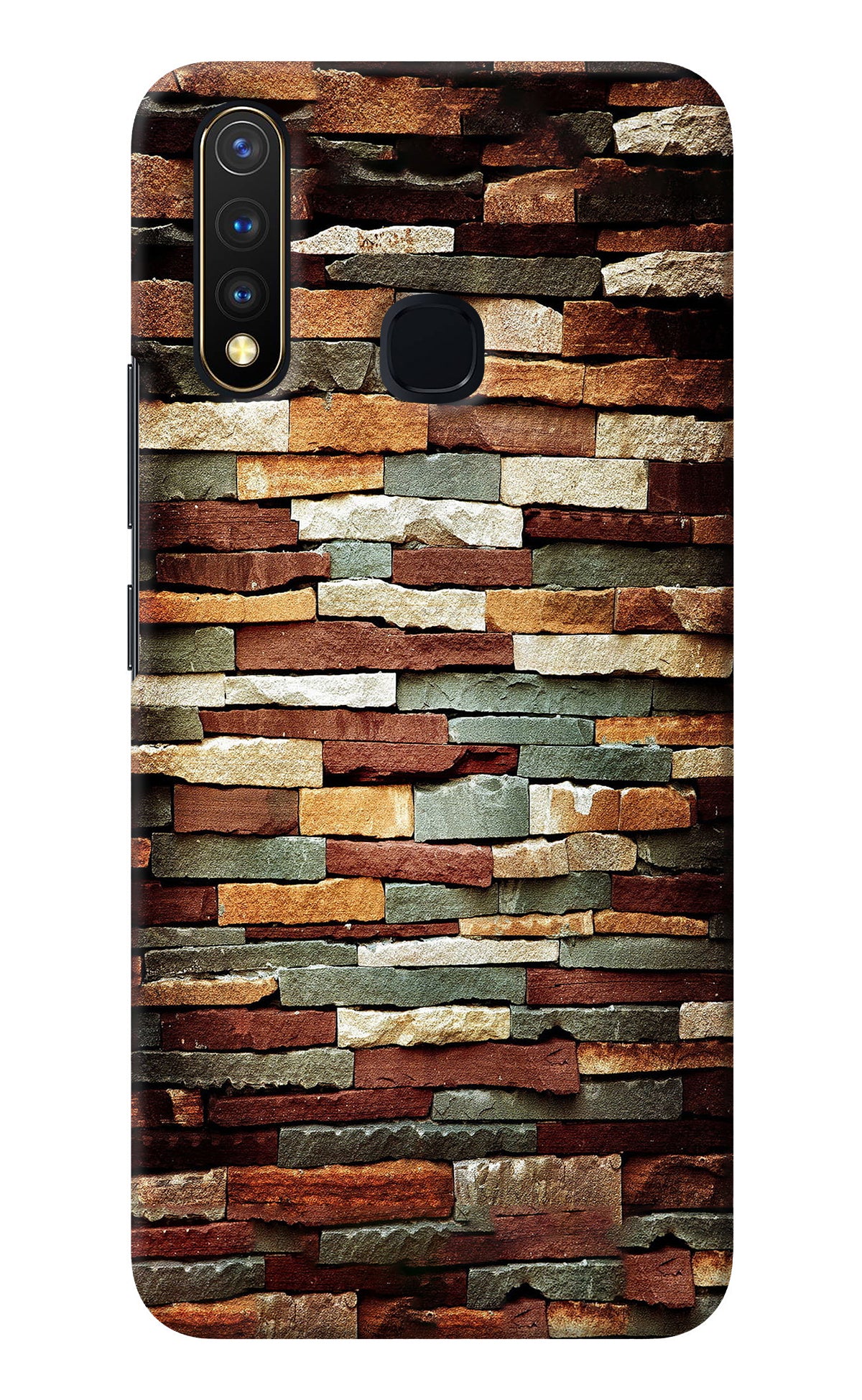 Bricks Pattern Vivo Y19/U20 Back Cover