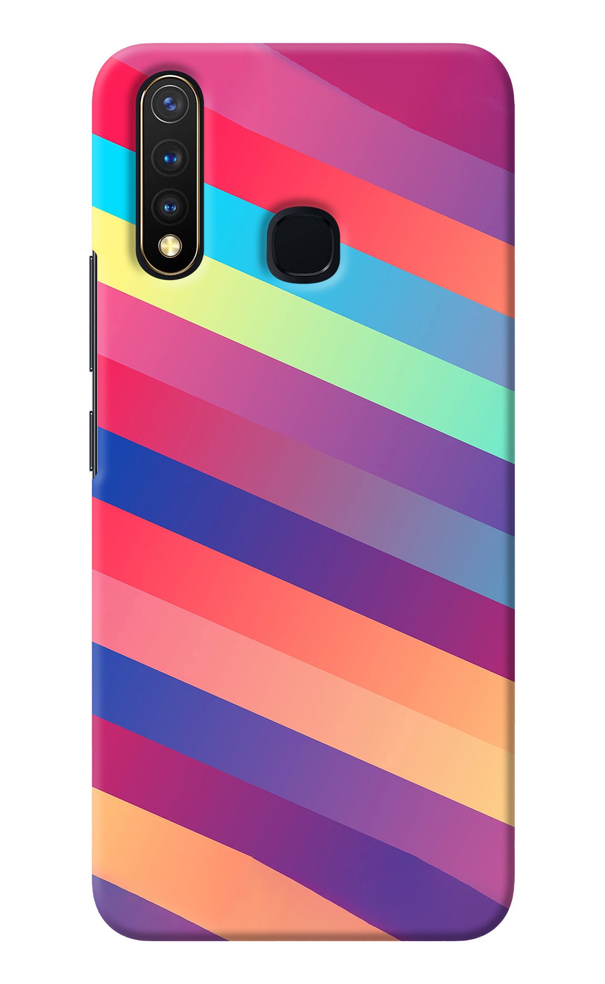 Stripes color Vivo Y19/U20 Back Cover