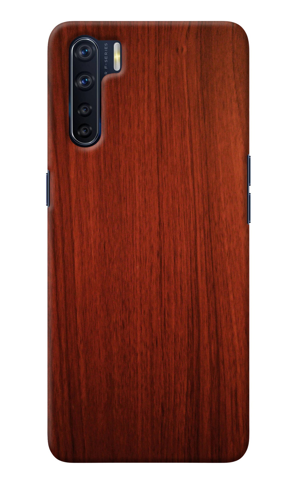 Wooden Plain Pattern Oppo F15 Back Cover