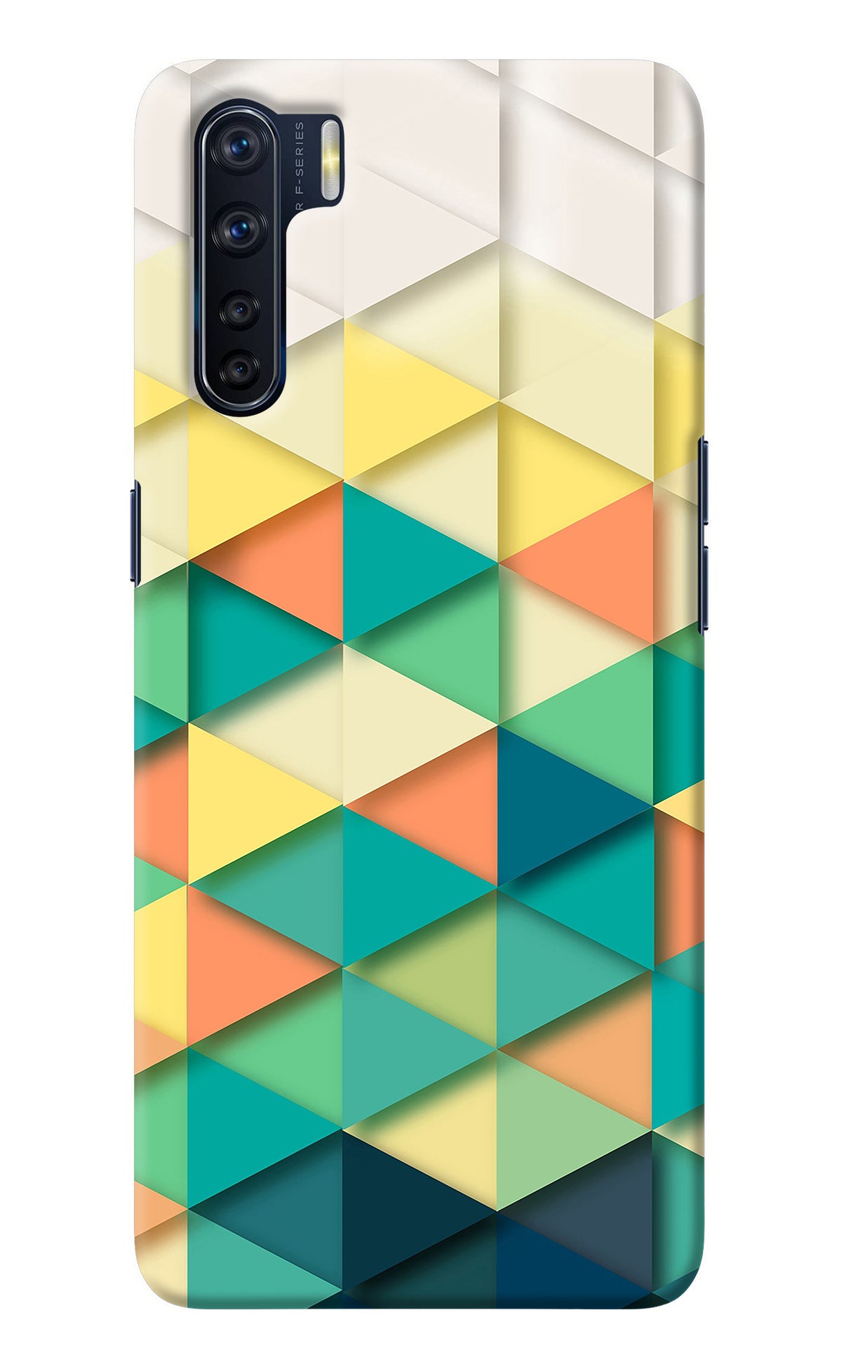 Abstract Oppo F15 Back Cover