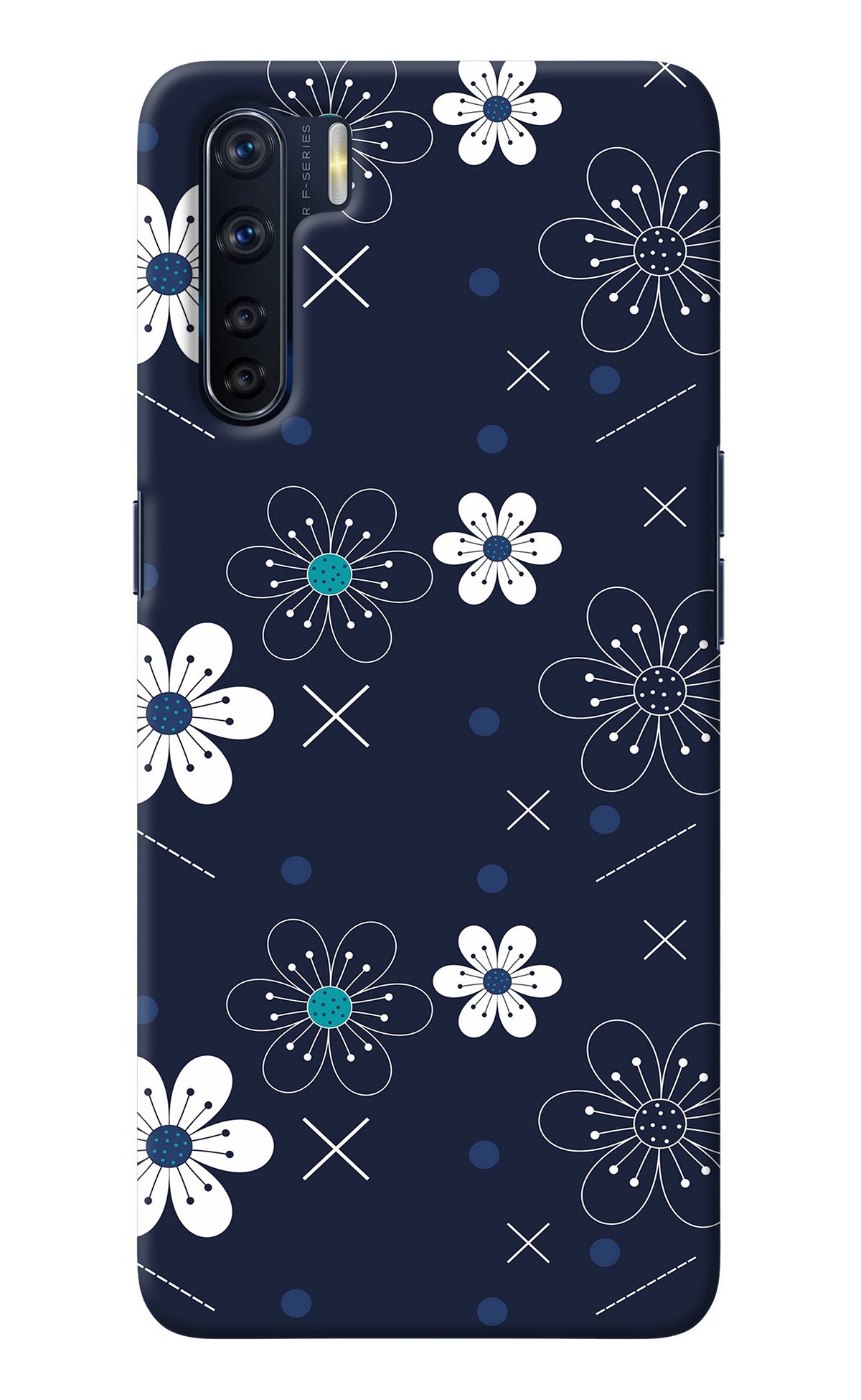 Flowers Oppo F15 Back Cover