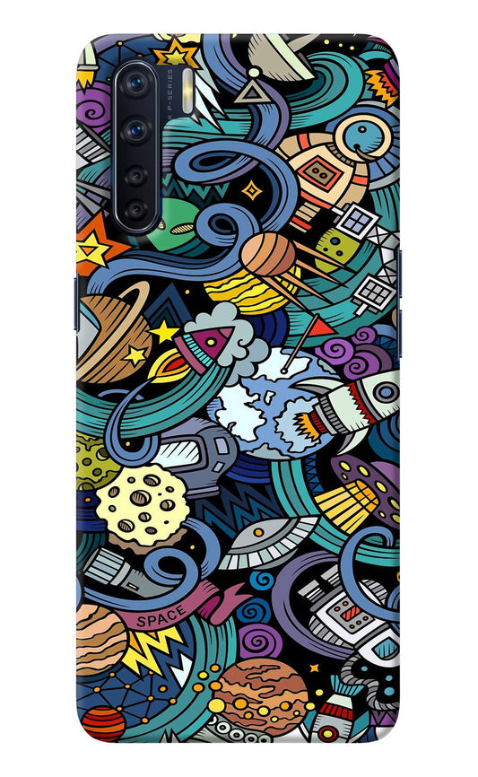 Space Abstract Oppo F15 Back Cover