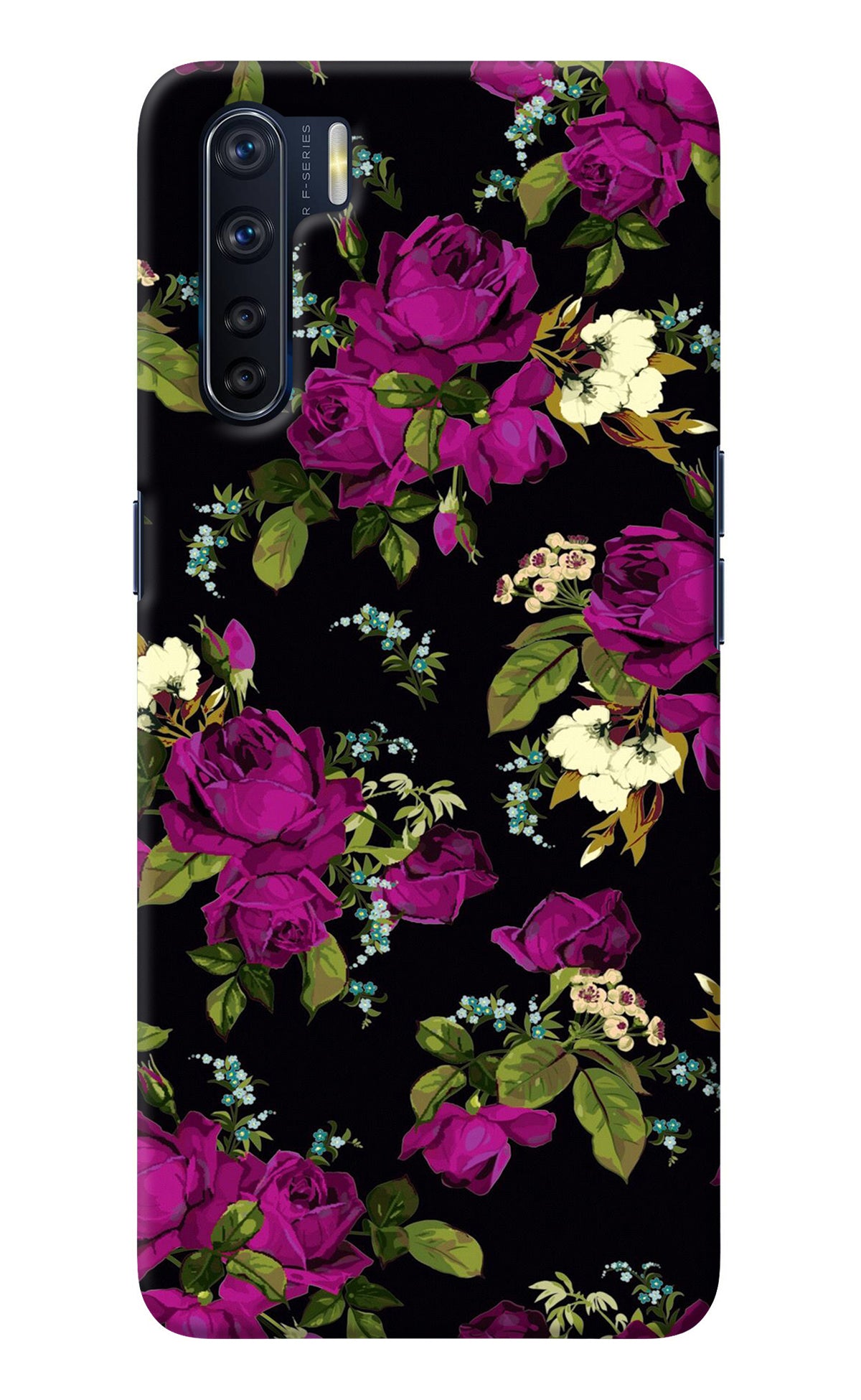 Flowers Oppo F15 Back Cover