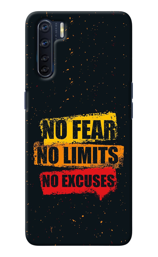 No Fear No Limits No Excuse Oppo F15 Back Cover