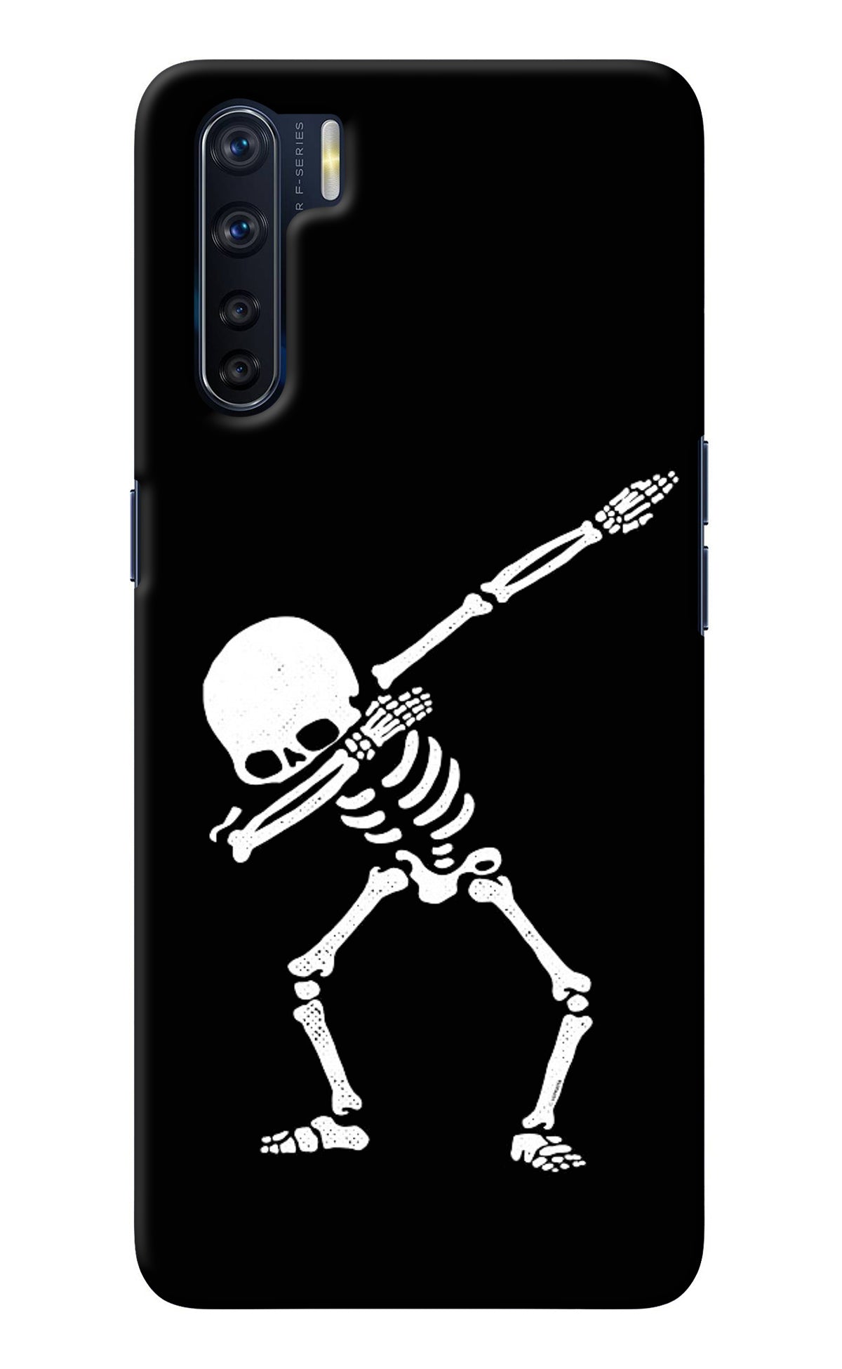 Dabbing Skeleton Art Oppo F15 Back Cover