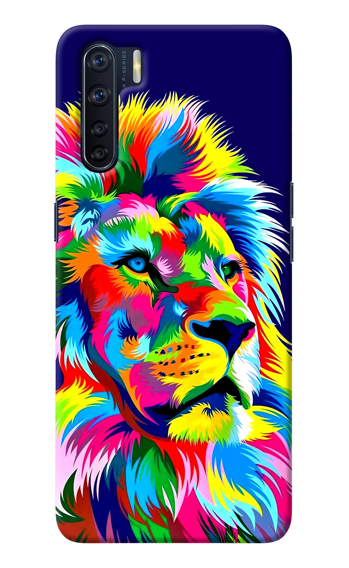 Vector Art Lion Oppo F15 Back Cover