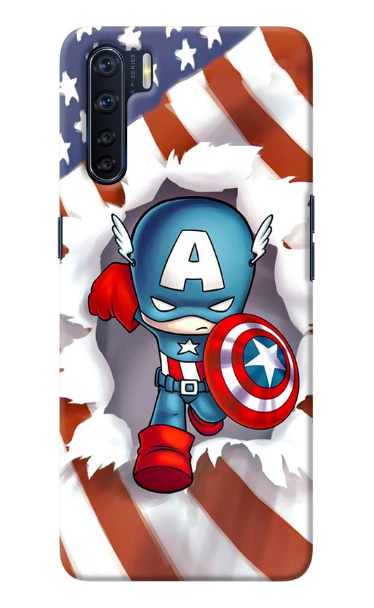 Captain America Oppo F15 Back Cover