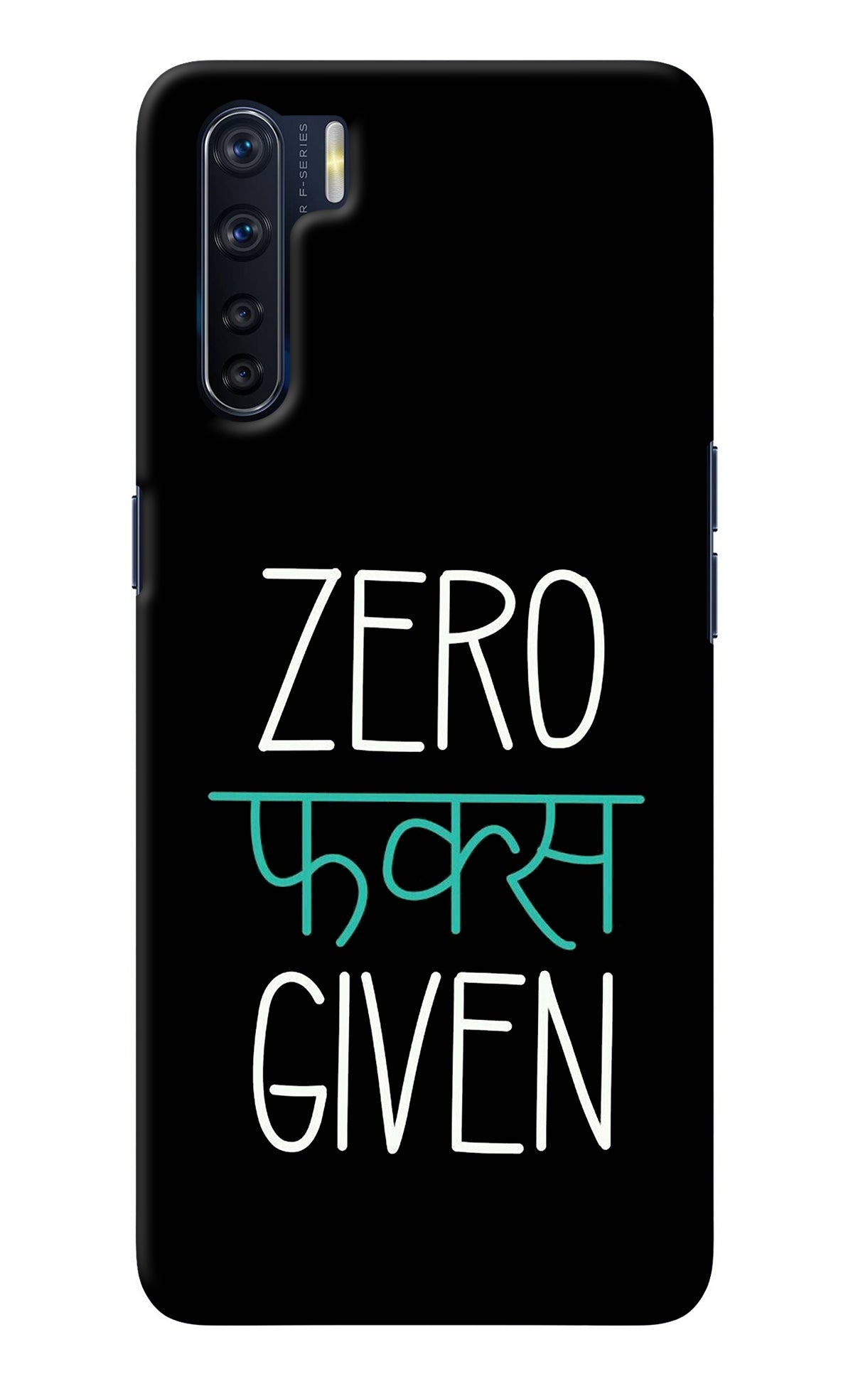 Zero Fucks Given Oppo F15 Back Cover