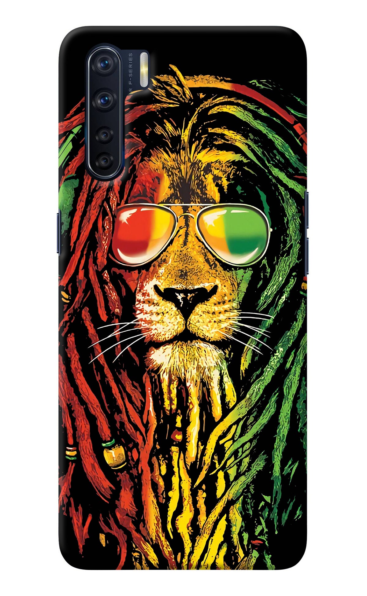 Rasta Lion Oppo F15 Back Cover