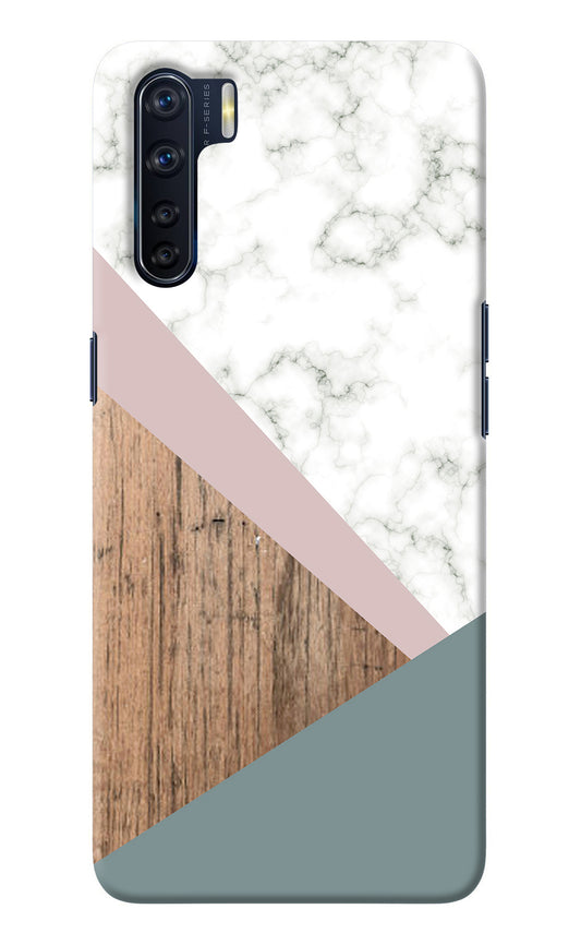 Marble wood Abstract Oppo F15 Back Cover