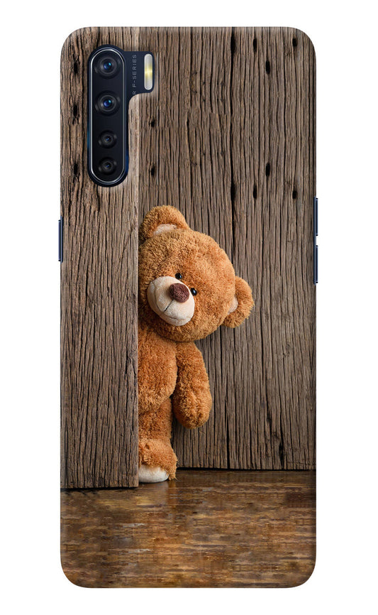 Teddy Wooden Oppo F15 Back Cover