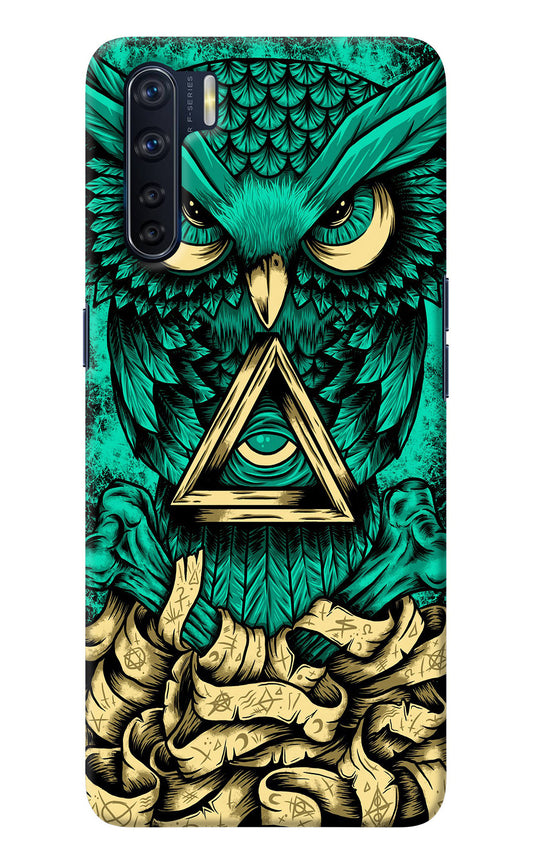 Green Owl Oppo F15 Back Cover