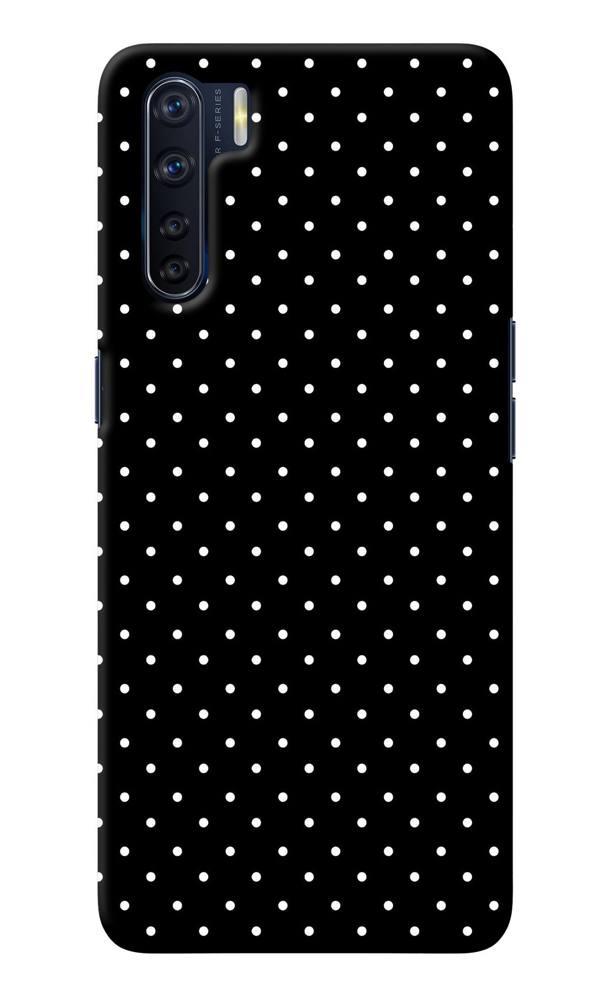 White Dots Oppo F15 Back Cover