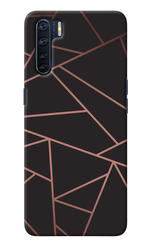 Geometric Pattern Oppo F15 Back Cover