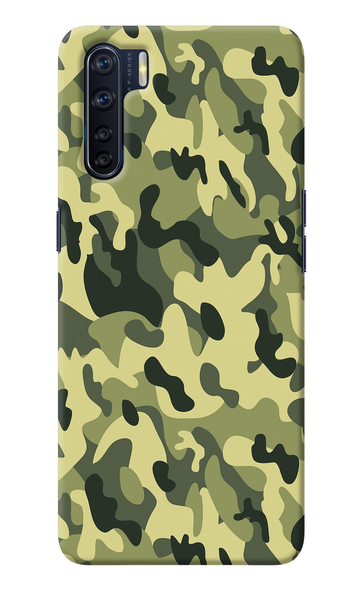 Camouflage Oppo F15 Back Cover