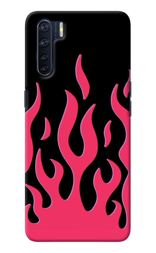 Fire Flames Oppo F15 Back Cover