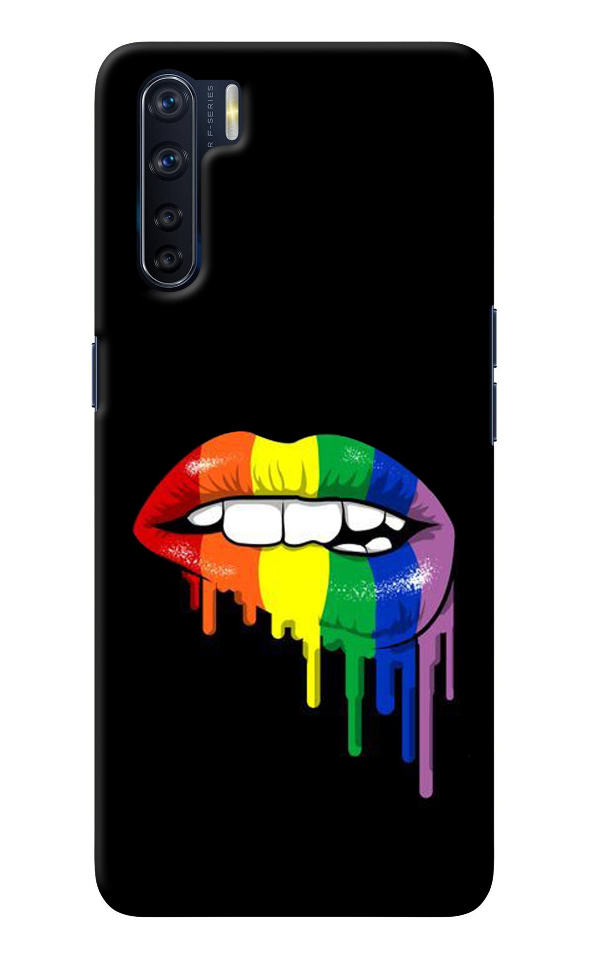 Lips Biting Oppo F15 Back Cover