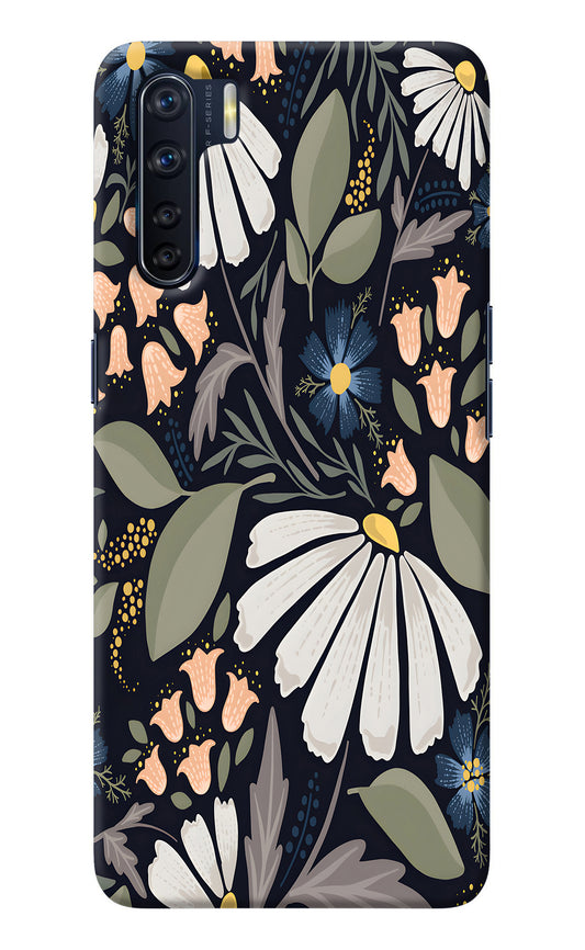 Flowers Art Oppo F15 Back Cover