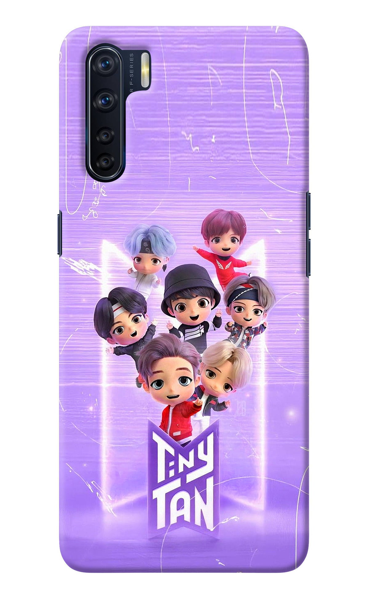 BTS Tiny Tan Oppo F15 Back Cover