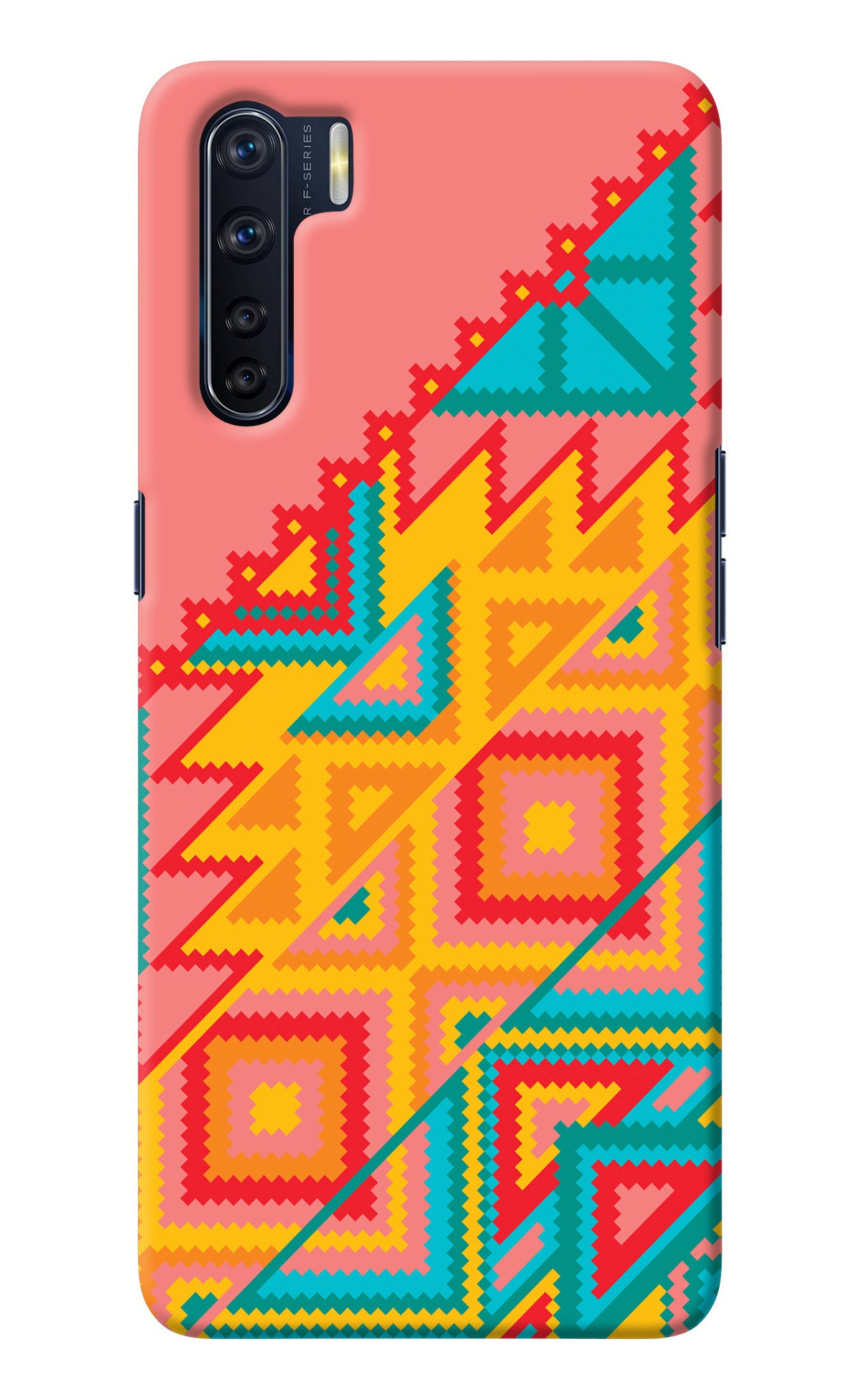 Aztec Tribal Oppo F15 Back Cover