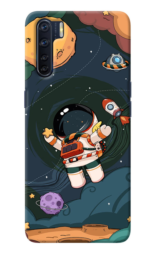 Cartoon Astronaut Oppo F15 Back Cover