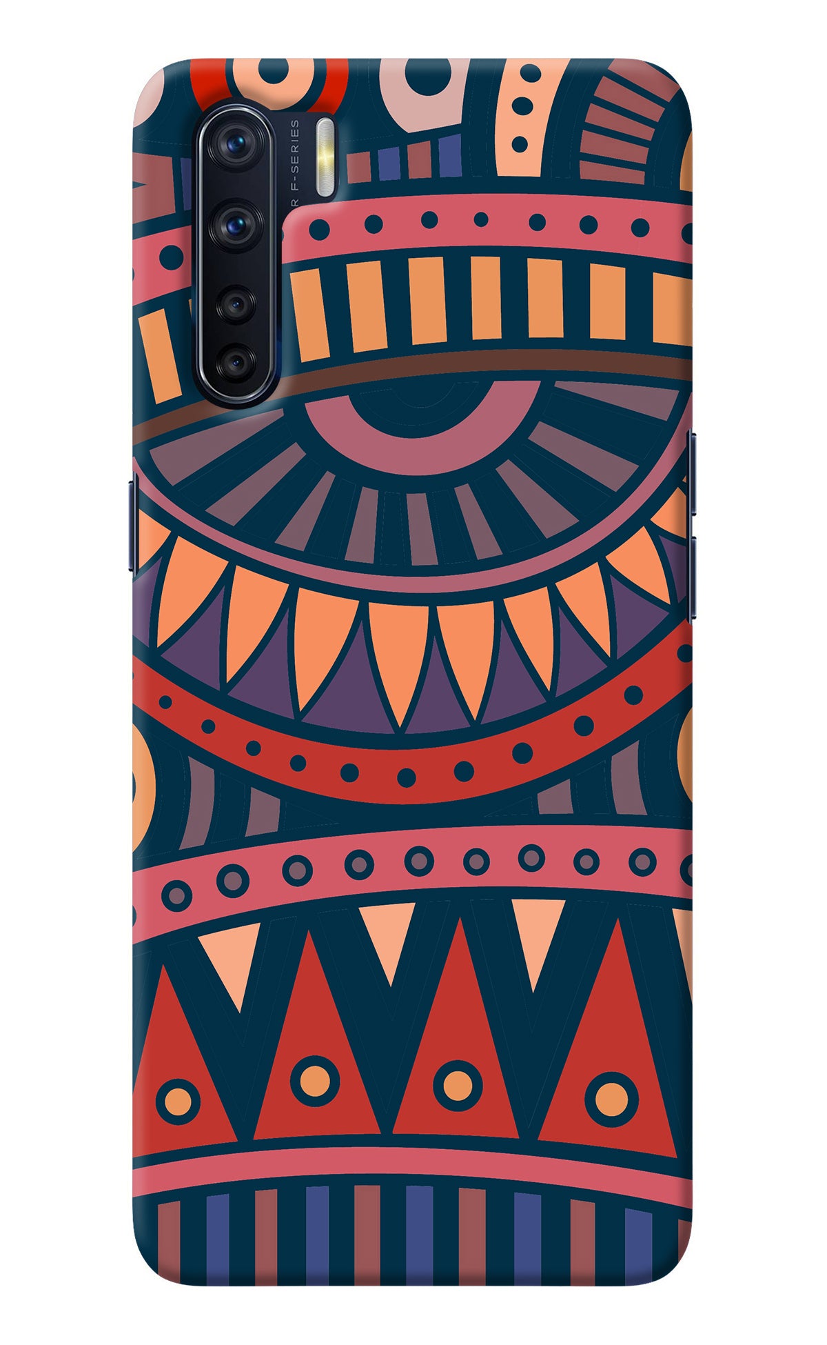 African Culture Design Oppo F15 Back Cover