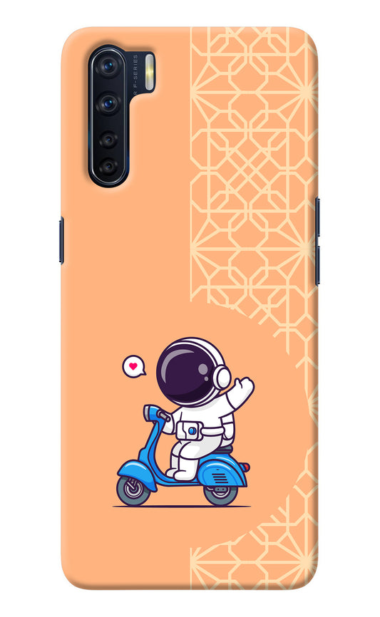 Cute Astronaut Riding Oppo F15 Back Cover