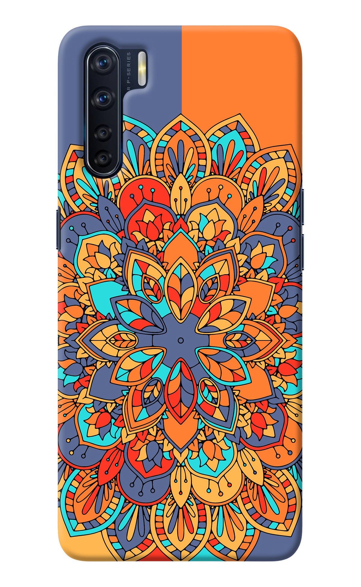 Color Mandala Oppo F15 Back Cover