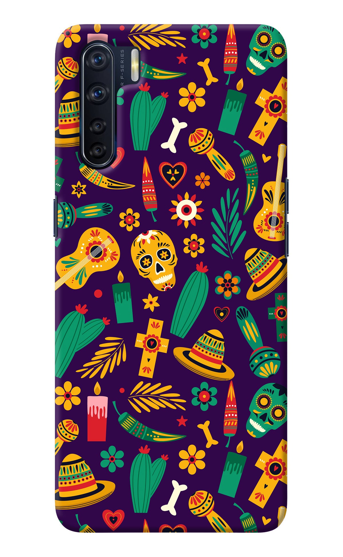 Mexican Artwork Oppo F15 Back Cover